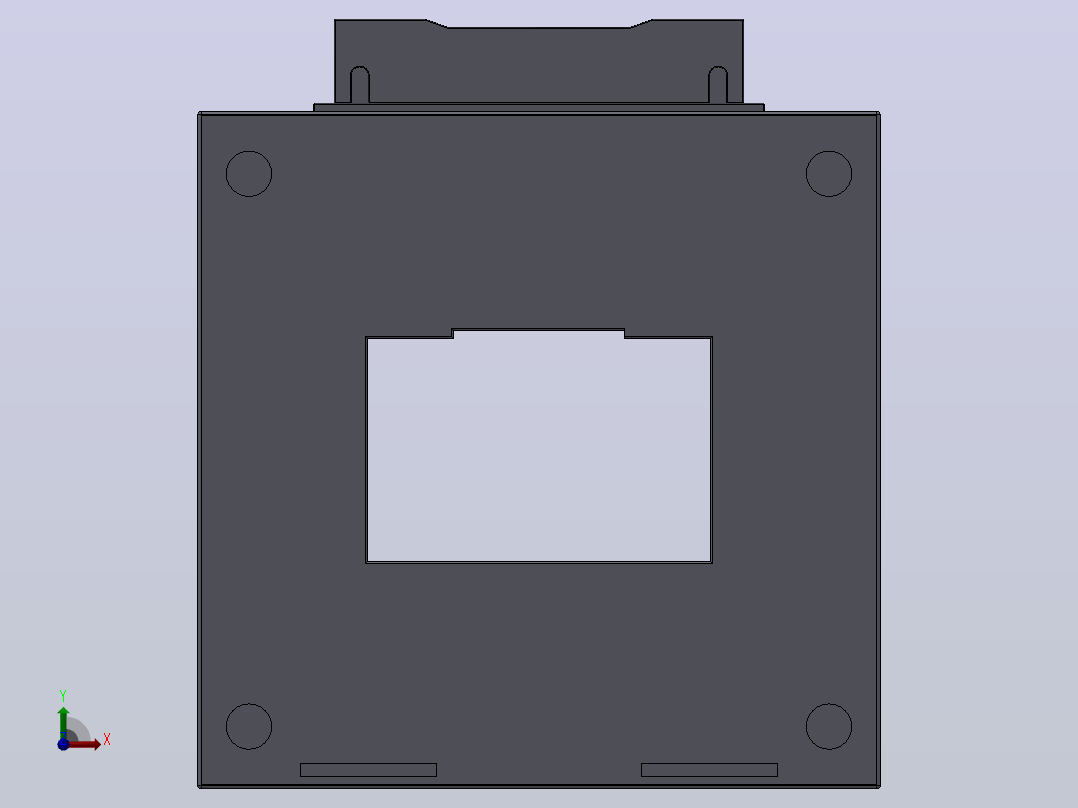CJH(BH)-0.66系列保护型（P型）电流互感器[CJH(BH)-0.66-80×50Ⅱ-P]前视图
