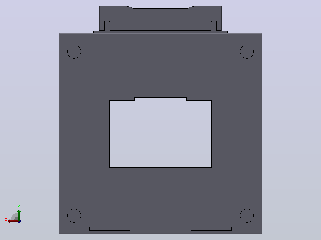 CJH(BH)-0.66系列保护型（P型）电流互感器[CJH(BH)-0.66-80×50Ⅱ-P]后视图