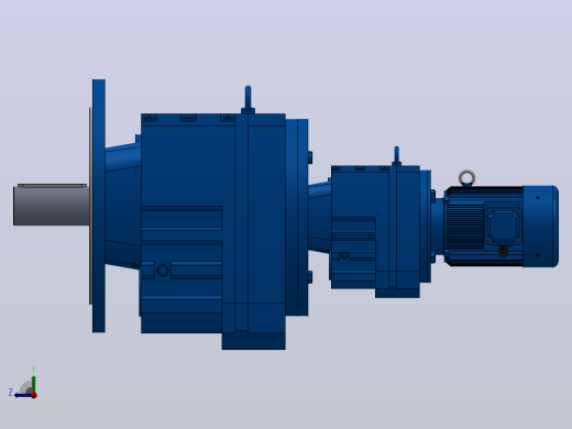 RF107R77法兰轴伸式组合型斜齿轮减速机RF107R77-Y0.37-4P-71-M1-0°-Φ450右视缩略图