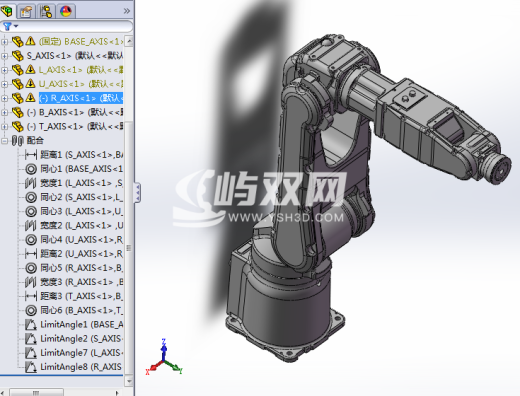 安川motomanMH5LS II关节可运动机器人模型缩略图