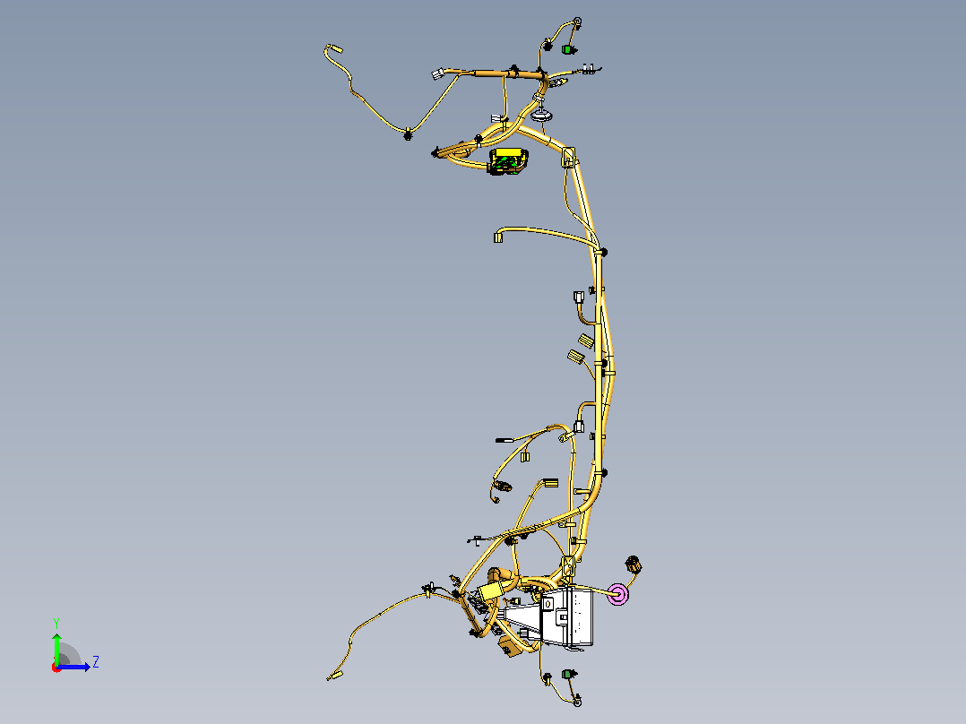 FNA4011002_前舱线束装置左视图