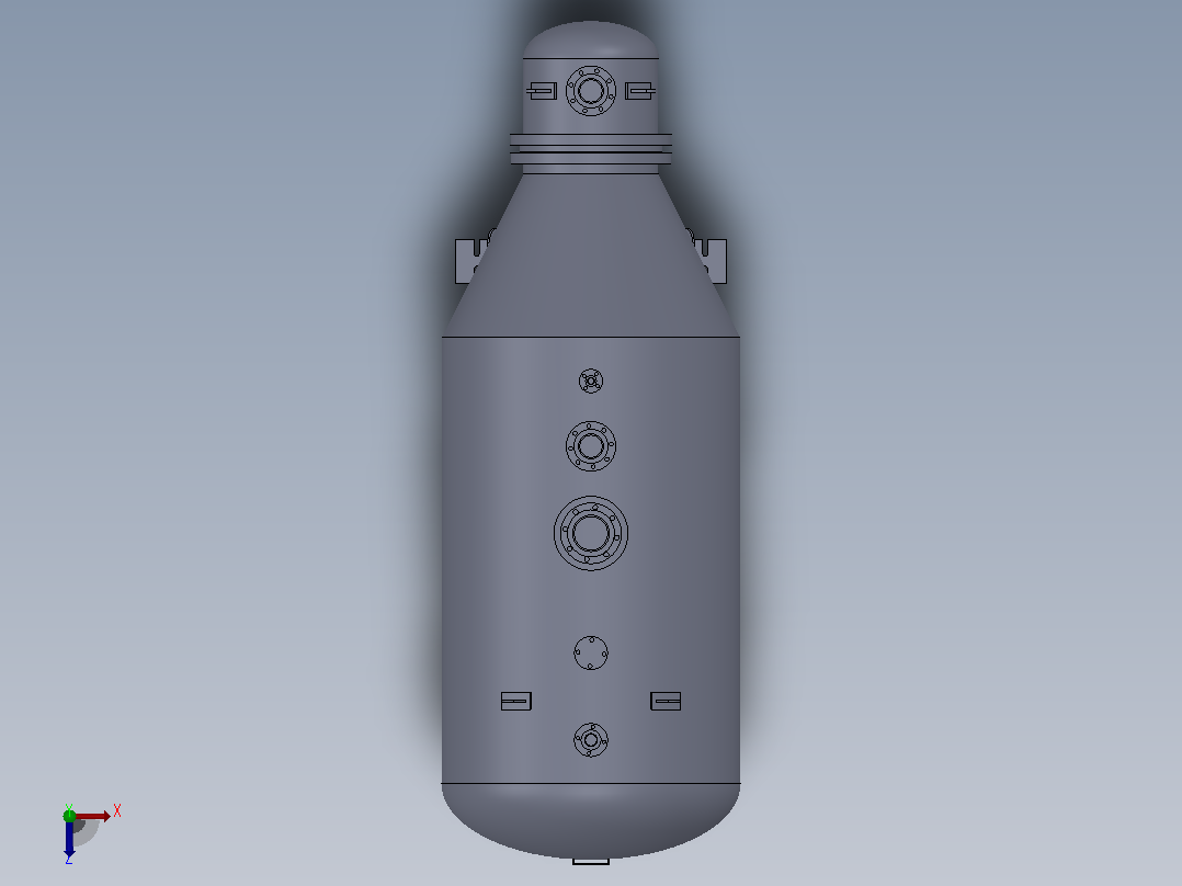 甲醇蒸发器俯视图