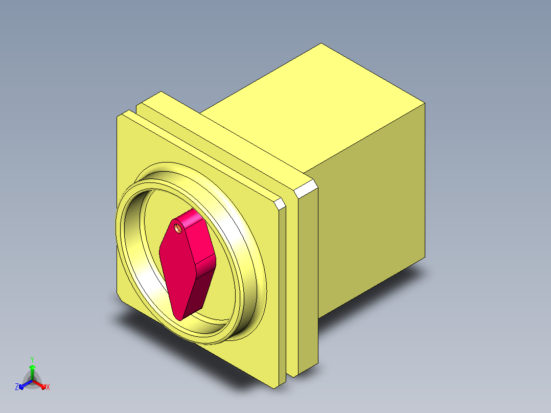 MLD-032通断开关转换开关凸轮开关主视图