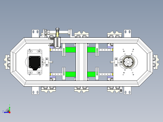 椭圆链条环形导轨Y300-LX-S右视缩略图