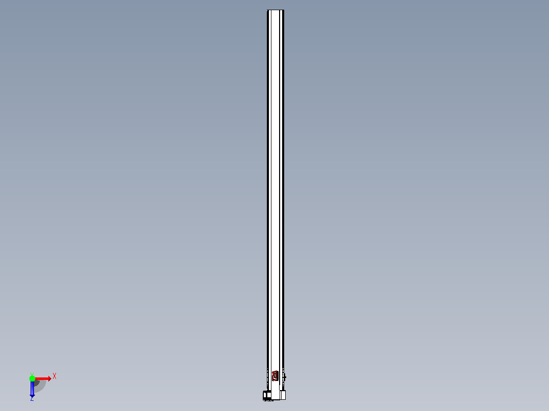 皮带直线轴半封闭可选导轨TPA-HNB-120D-110-L2450-RP-C-P40-N3俯视图