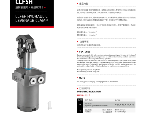 液压夹具 CLF5H-50G缩略图