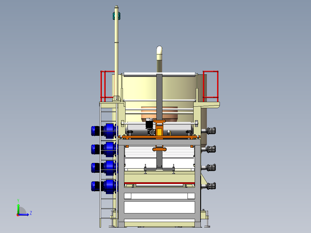 地板生产线左视图