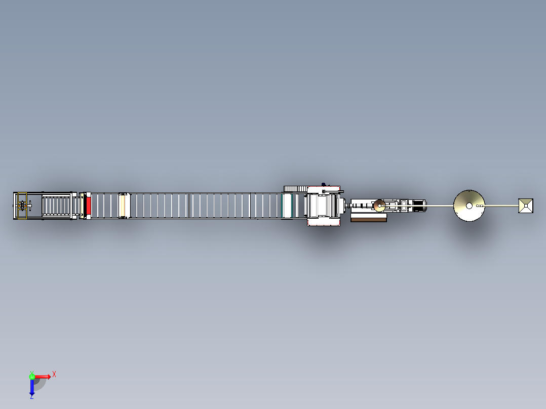 地板生产线俯视图