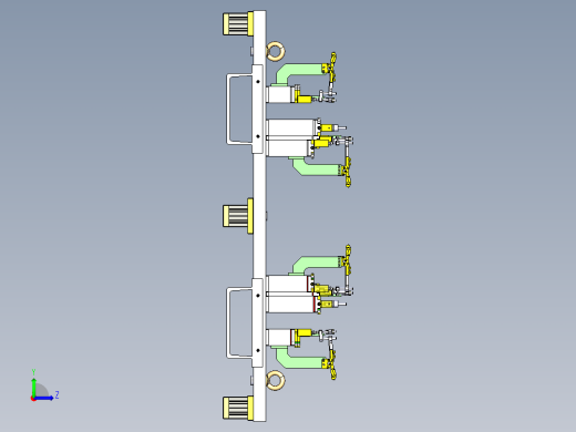 汽车焊件加工工装左视缩略图