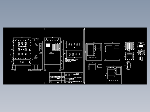 BXM(D)-T防爆照明(动力)配电箱CAD图纸