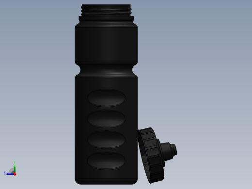 solidworks 创意运动水瓶设计右视缩略图