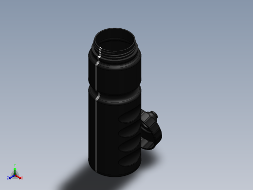 solidworks 创意运动水瓶设计正等轴测缩略图