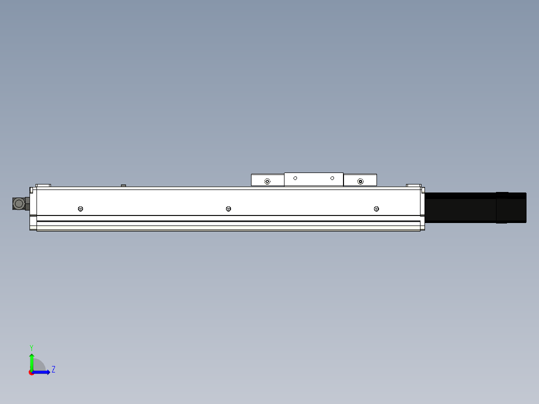 Toyo东佑达直线模组-ECH10-250-BC+煞車左视图