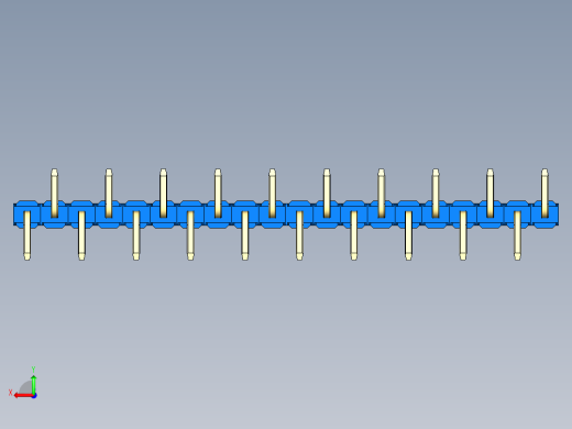 彩色公排针 100mil 2.54mm 系列-DS1022_blue_20p_100mil_Type_SMT_R1_rev1.0后视缩略图