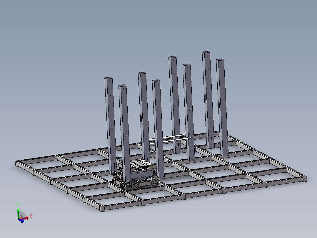 模块化仓库穿梭车机器人设计