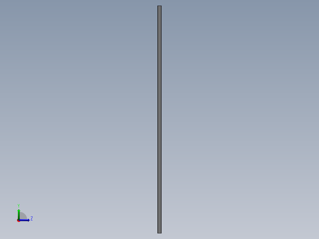 隔断屏风装配左视图