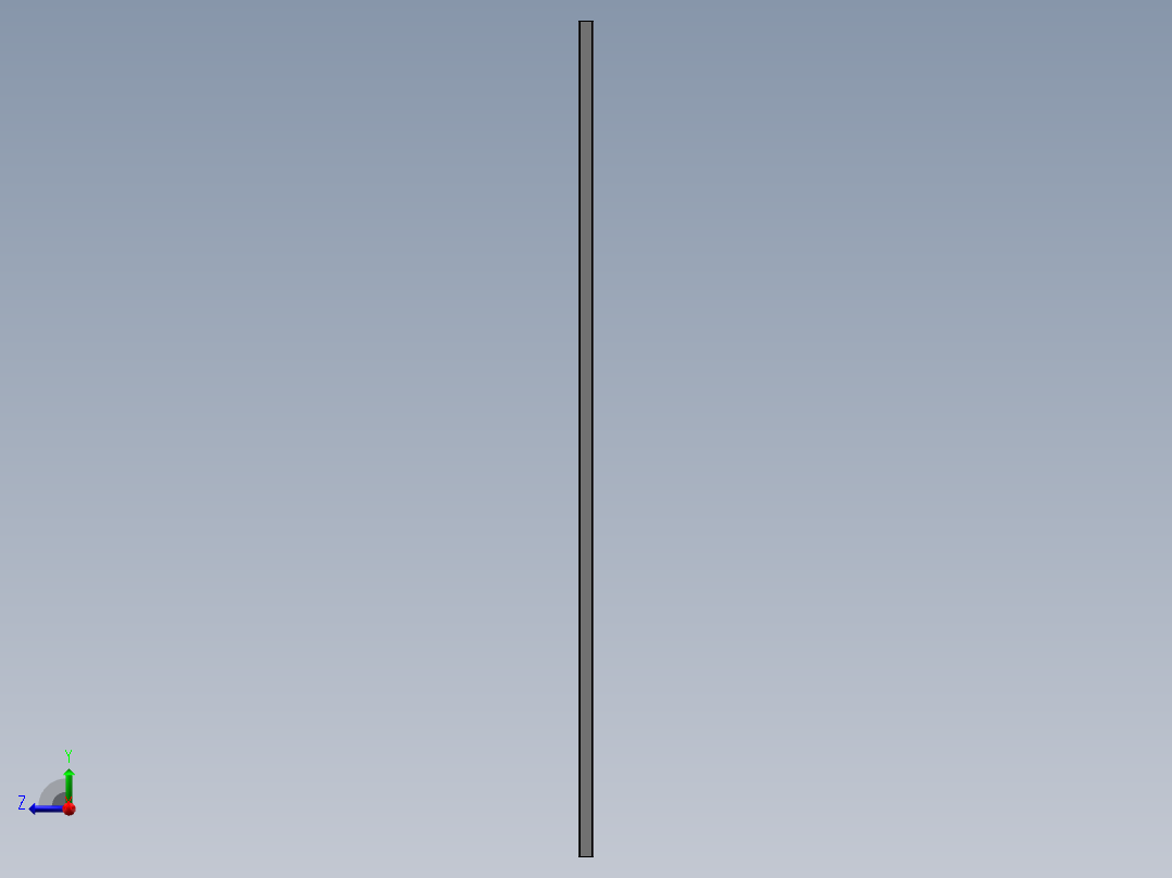 隔断屏风装配右视图