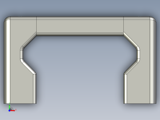 取手(鋁合金)(B)UG-3D多系列多零件图纸模型前视缩略图