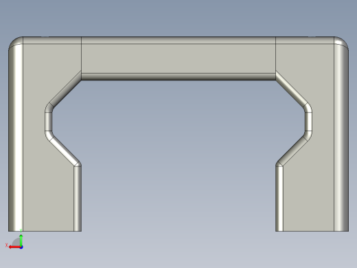取手(鋁合金)(B)UG-3D多系列多零件图纸模型后视缩略图
