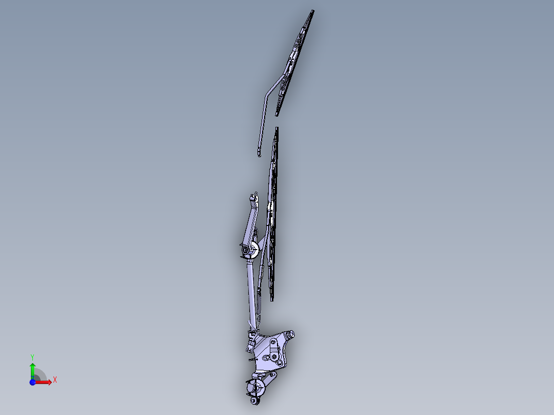 雨刮器stp前视图