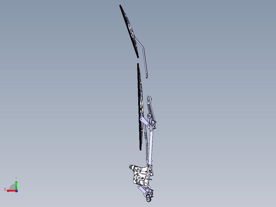 雨刮器stp后视图