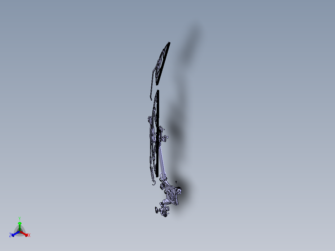 雨刮器stp正等轴测图