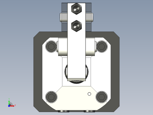油缸杠杆压紧机构设计前视缩略图