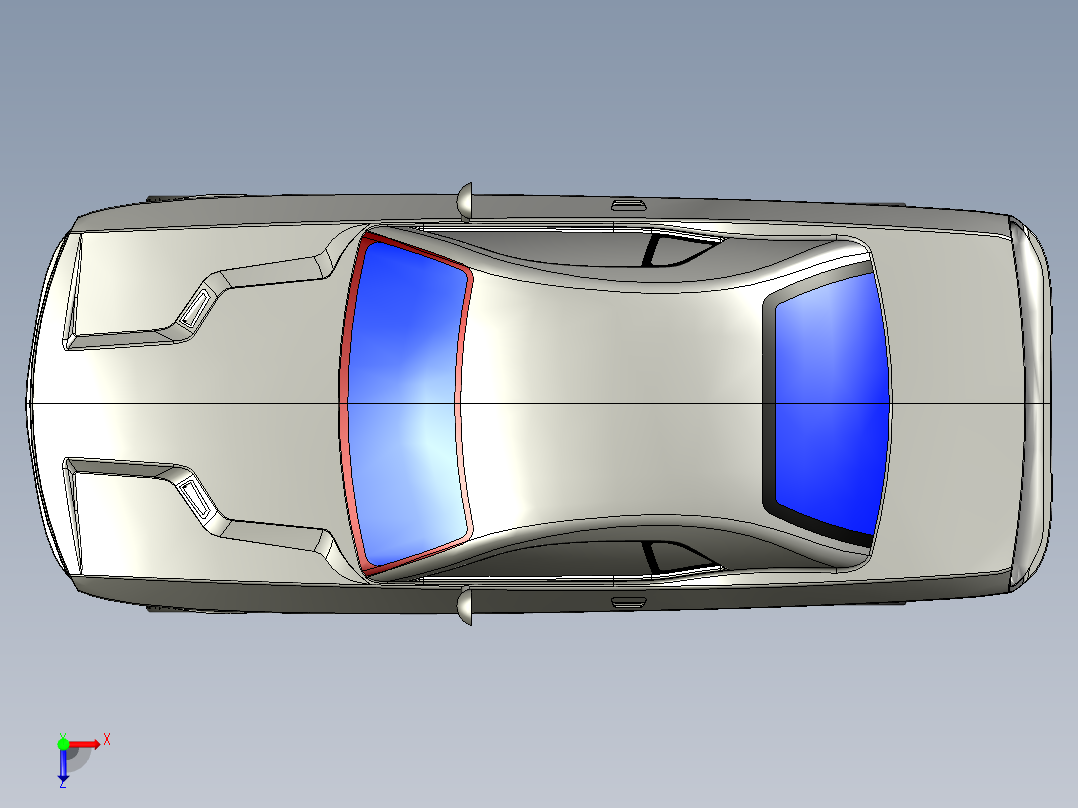 汽车车身 (50)俯视图