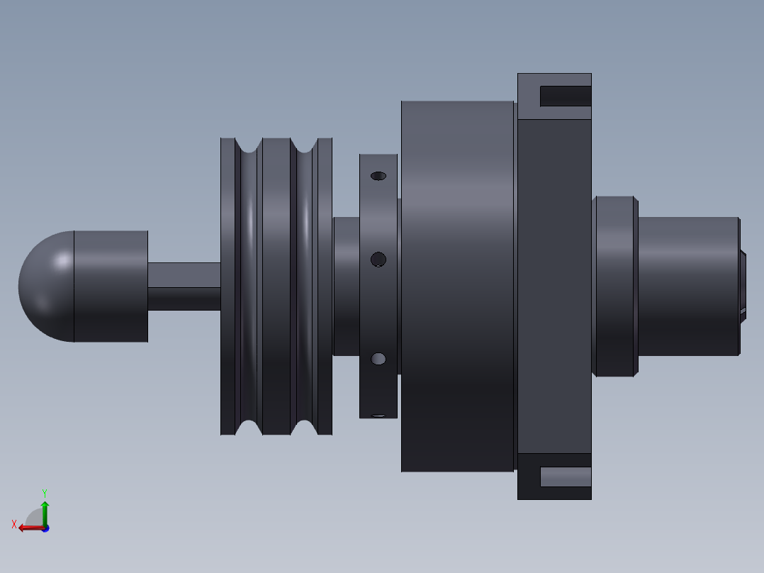 旋转式夹头旋转夹头后视图