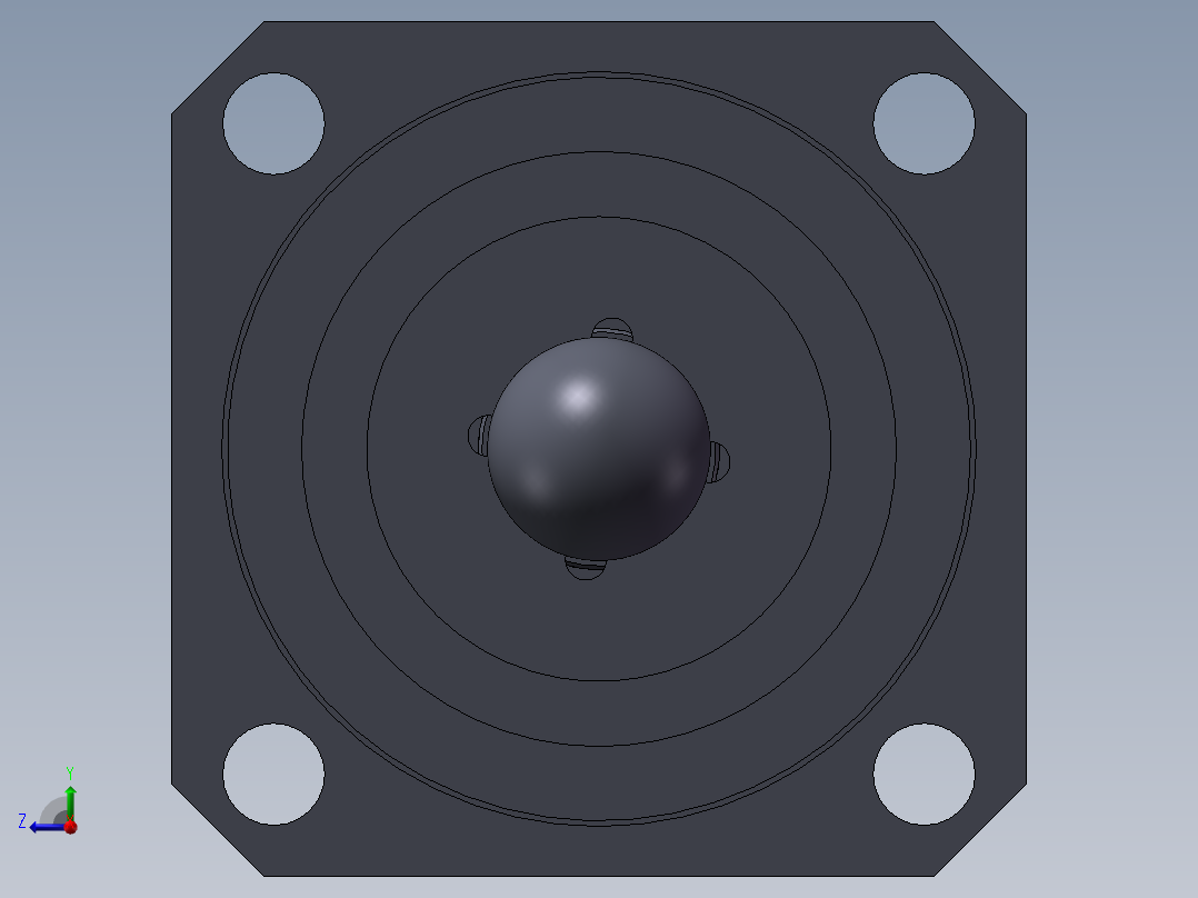 旋转式夹头旋转夹头右视图