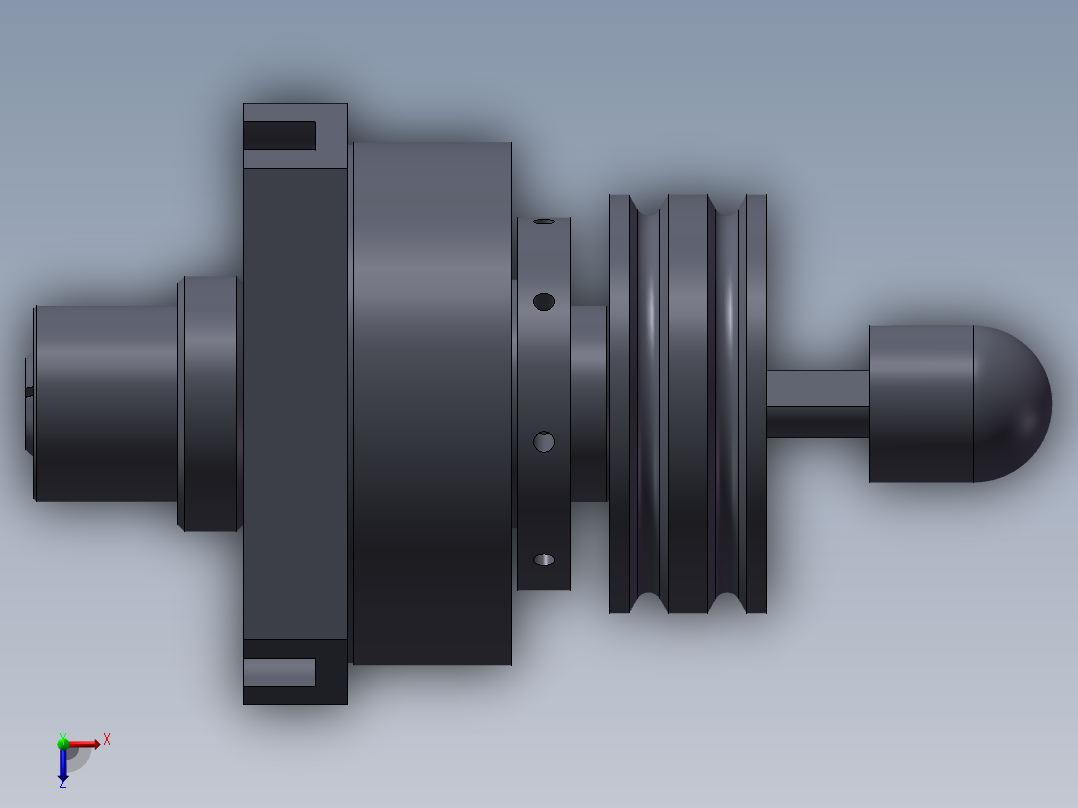 旋转式夹头旋转夹头俯视图