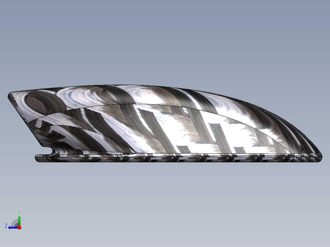 碳纤维引擎盖--sw右视图