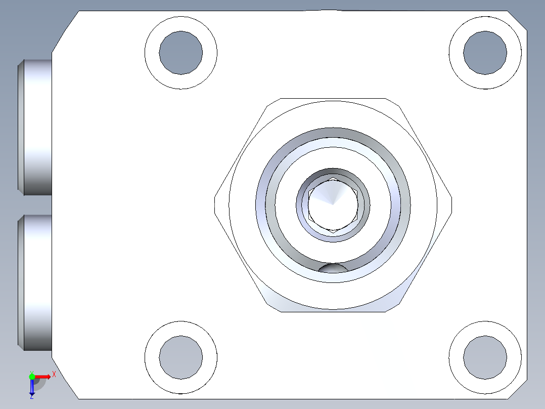 KOSMEKLHA0360-CR-Q15多系列多零件图纸模型俯视图