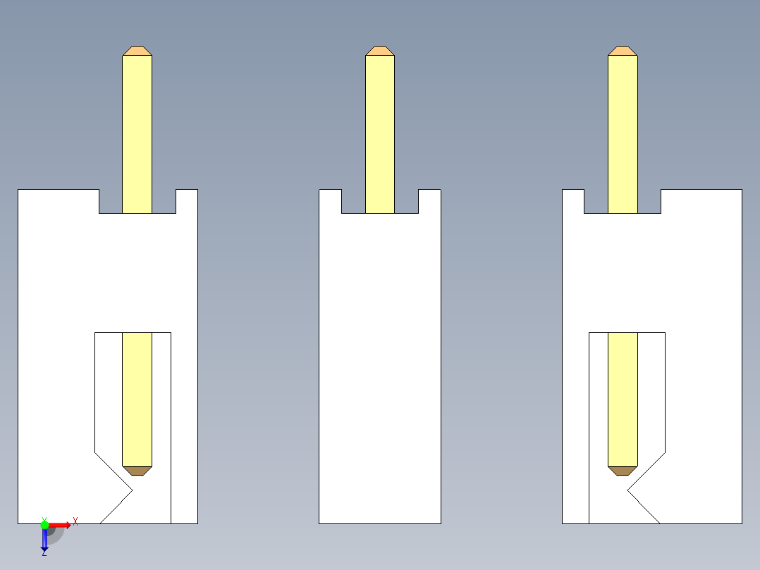 元器件3D封装JST 2.54 Infinito70俯视图