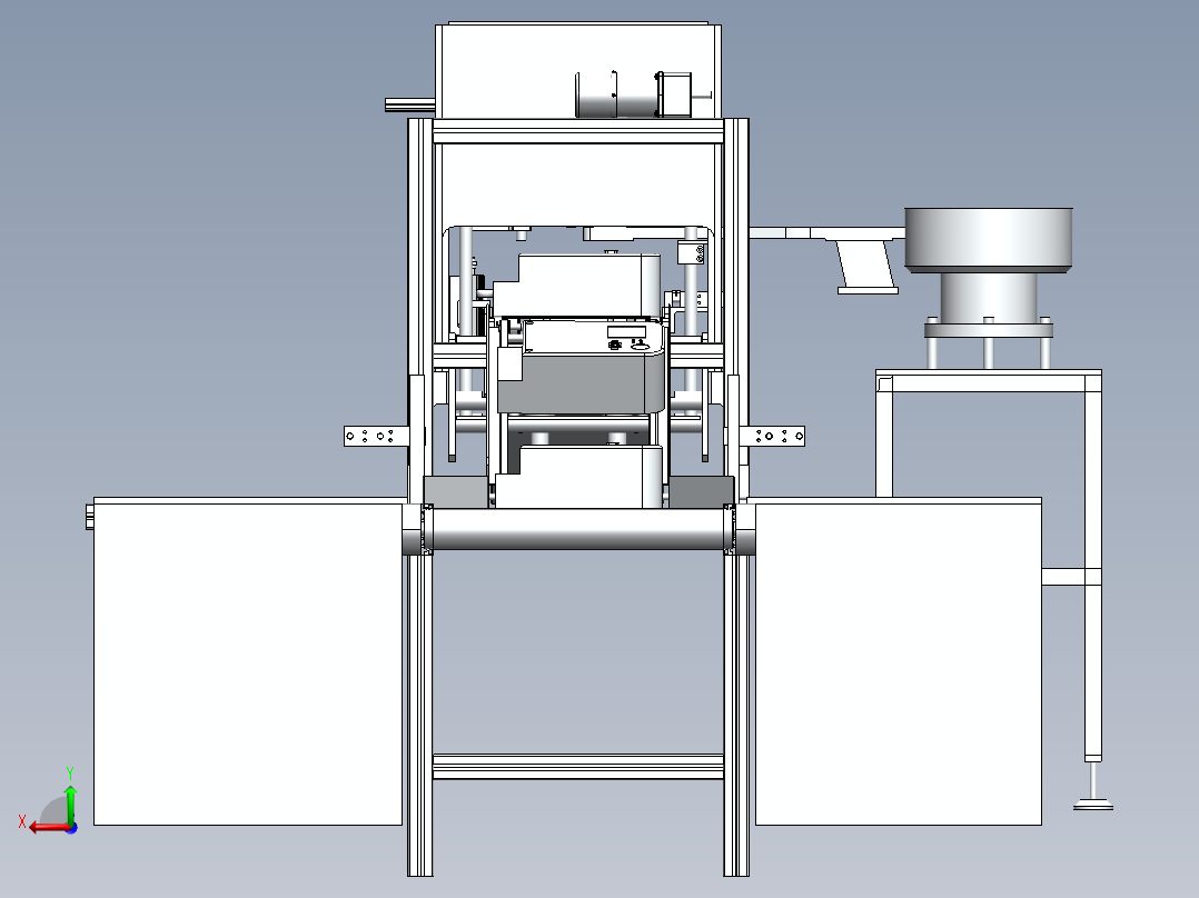 自动压封铅机后视图