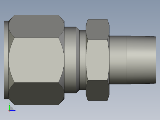 卡套式工业通用硬管接头12-8_fbu-s左视缩略图