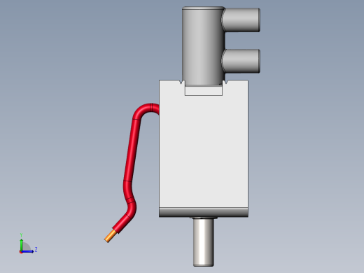 双向空气阀3-12V左视缩略图