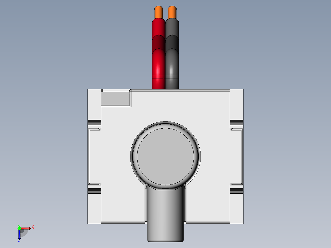 双向空气阀3-12V俯视图