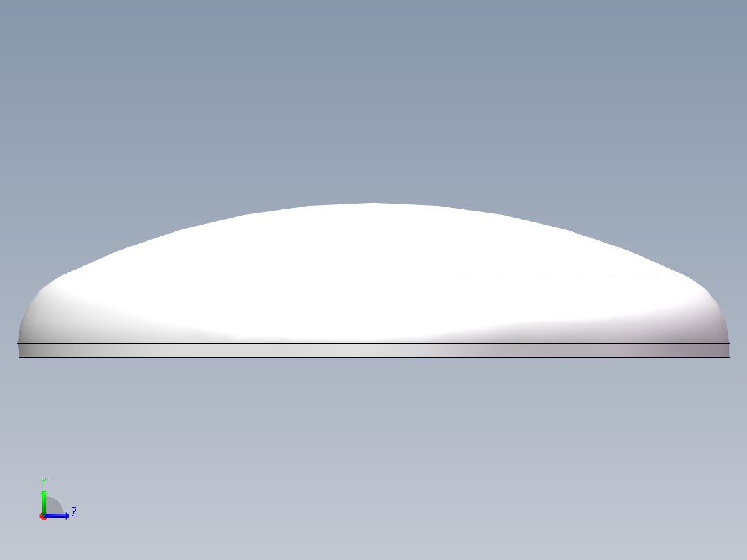 THA碟形封头DN1300左视图