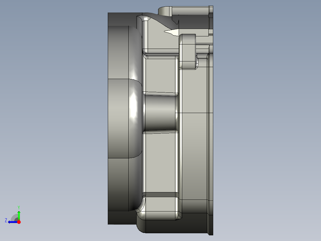 左侧曲轴箱右视图