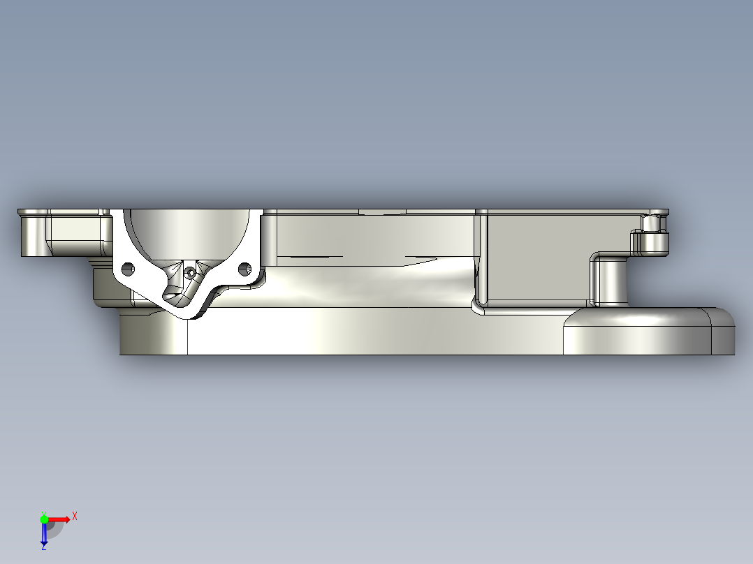 左侧曲轴箱俯视图