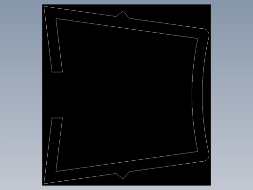 型材-BR 10 SLOT MOUNTING RIM PROFILE KJN518351.DXF