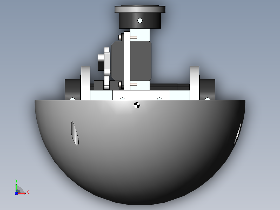 自动转向保龄球前视图