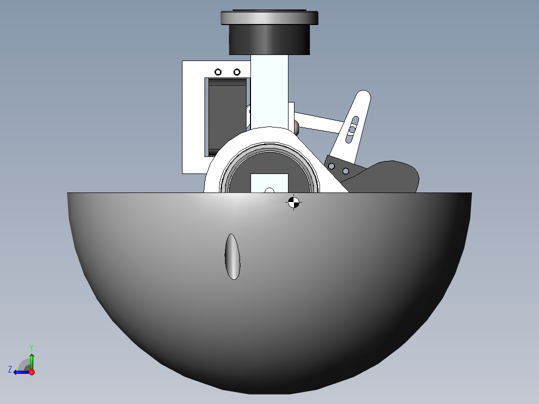 自动转向保龄球右视图