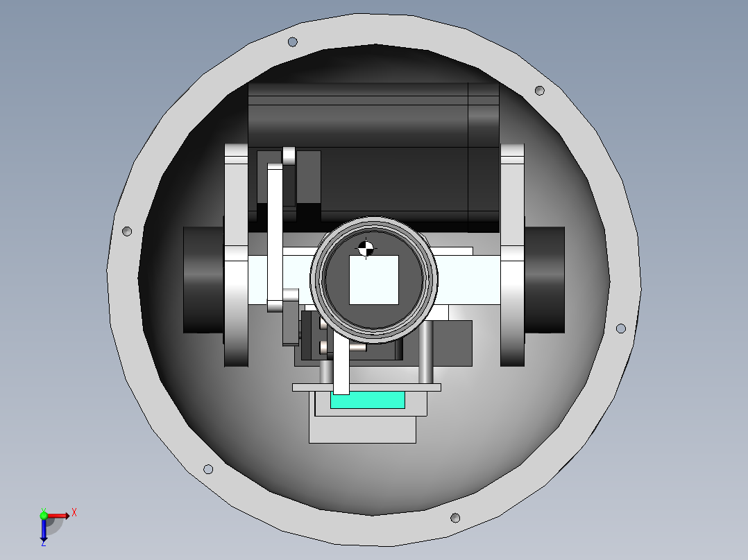 自动转向保龄球俯视图