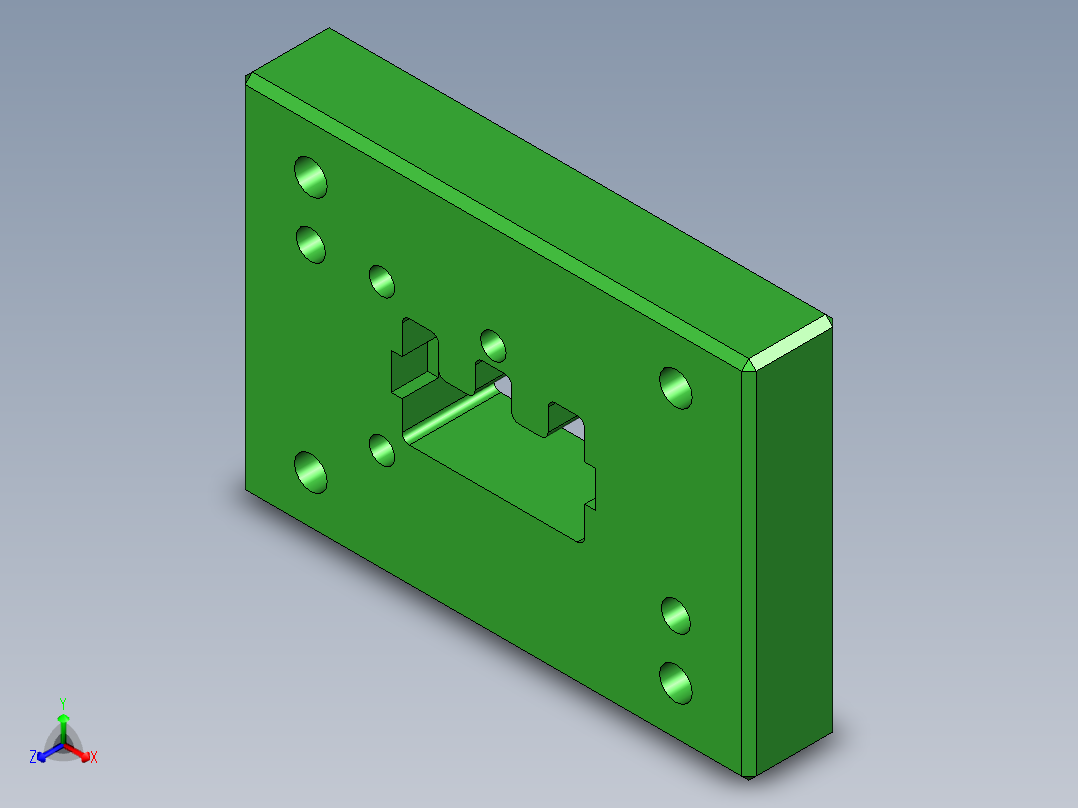 D0797-变压器铁芯E型垫片的冲压模具设计三维Step++CAD+说明书==371007=330主视图