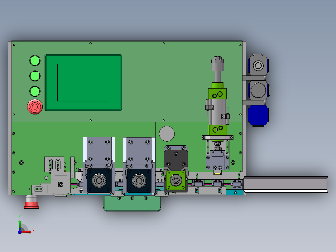 端子整形机折弯机sw18可编辑前视图