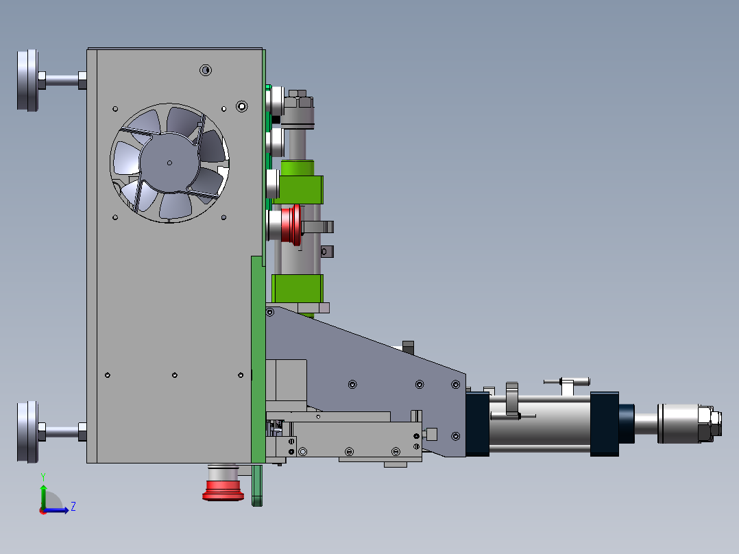 端子整形机折弯机sw18可编辑左视图