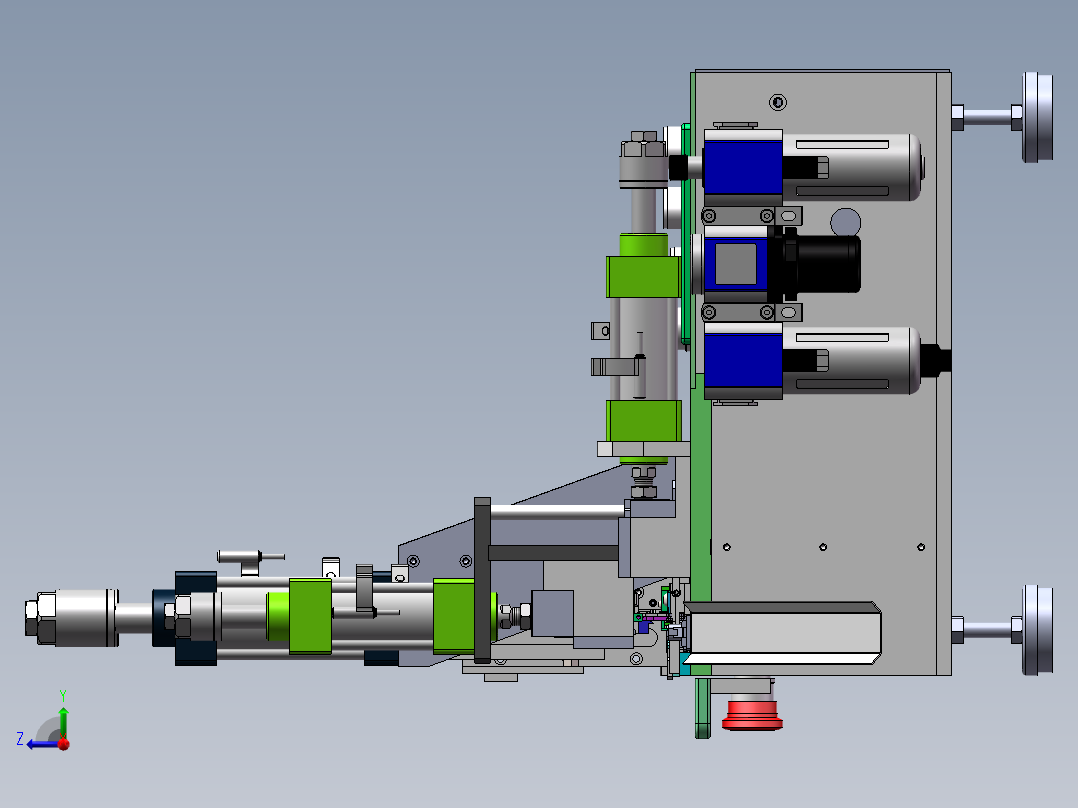 端子整形机折弯机sw18可编辑右视图