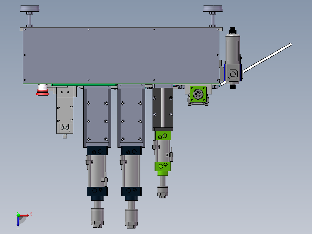端子整形机折弯机sw18可编辑俯视图